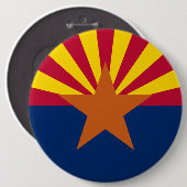 Arizona Flag, Amerikaan de kopperstaat Ronde Button 6,0 Cm (Voorkant /achterkant)