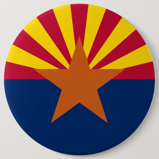 Arizona Flag, Amerikaan de kopperstaat Ronde Button 6,0 Cm (Voorkant)