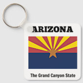 Arizona, flag and motto, sleutelhanger (Voorkant)
