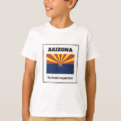 Arizona, flag and motto, t-shirt (Voorkant)