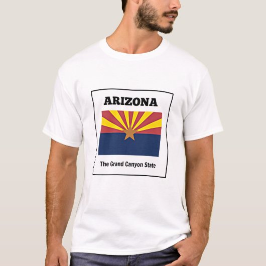 Arizona, flag and motto, t-shirt (Voorkant)