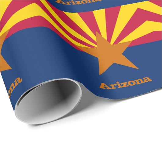 Arizona Flag & Arizona geeft Amerika/sportliefhebb Cadeaupapier (Rol Hoek)