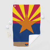 Arizona flag & Arizona monogrammen / golfhanddoek (Insitu)