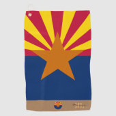 Arizona flag & Arizona monogrammen / golfhanddoek (Voorkant)