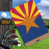 Arizona flag & Arizona monogrammen / golfhanddoek