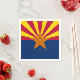 Arizona Flag & Arizona State USA feest / sport fan Servet