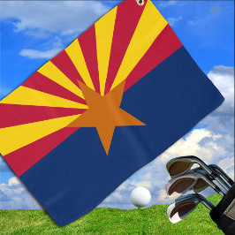 Arizona Flag & Arizona State USA golf- en sportfan Golfhanddoek