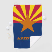 Arizona Flag & Arizona State USA golf- en sportfan Golfhanddoek (Insitu)