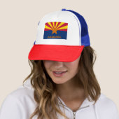 Arizona Flag & Arizona State USA mode/sport fan Trucker Pet (In situ)