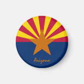 Arizona flag & Arizona USA - reis-/sportfans Magneet (Voorkant)