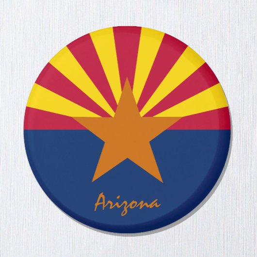 Arizona flag & Arizona USA - reis-/sportfans Magneet
