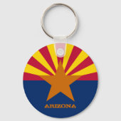 Arizona Flag & Arizona Verenigde Staten reizen/spo Sleutelhanger (Voorkant)