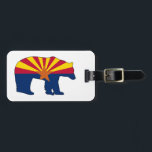 Arizona Flag Bear Bagagelabel<br><div class="desc">Arizona has it all,  desert,  forests,  mountains,  lakes. There's climbing,  skiing,  hiking,  paddling,  and endless terrain to pursue all of your outdoor activities!  This cool design is the Arizona State Flag inside of a bear.</div>