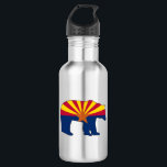 Arizona Flag Bear Waterfles<br><div class="desc">Arizona has it all,  desert,  forests,  mountains,  lakes. There's climbing,  skiing,  hiking,  paddling,  and endless terrain to pursue all of your outdoor activities!  This cool design is the Arizona State Flag inside of a bear.</div>