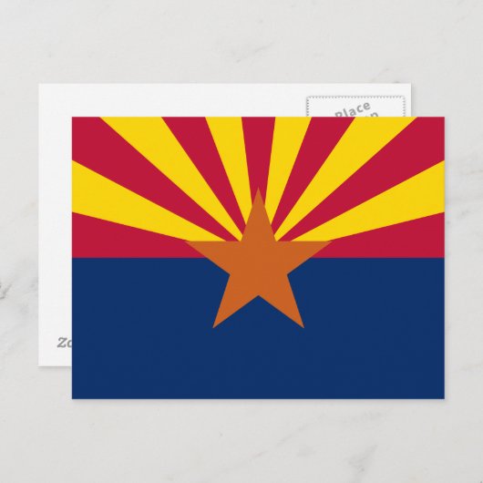 Arizona Flag Briefkaart (Voorkant / Achterkant)