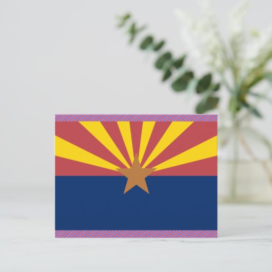 Arizona Flag Briefkaart (Staand voorkant)