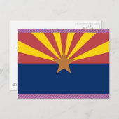 Arizona Flag Briefkaart (Voorkant / Achterkant)