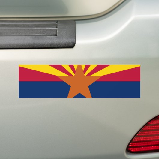 ARIZONA FLAG BUMPERSTICKER (Op auto)