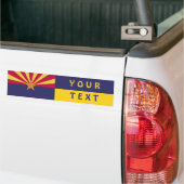 Arizona Flag: Creëer Uw eigen Bumpersticker (Op Truck)