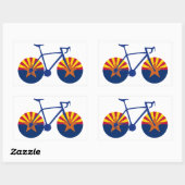 Arizona Flag Cycling Rechthoekige Sticker (Vel)