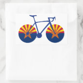 Arizona Flag Cycling Rechthoekige Sticker (Tas)
