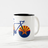 Arizona Flag Cycling Tweekleurige Koffiemok (Voorkant rechts)