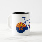Arizona Flag Cycling Tweekleurige Koffiemok (Voorkant links)