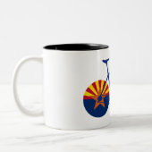 Arizona Flag Cycling Tweekleurige Koffiemok (Links)