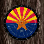 Arizona Flag Dartboard & Arizona/USA-spelraad Dartbord<br><div class="desc">Dartboard: Arizona & Arizona vlag donkert,  familieklepjes - hou van mijn land,  zomergames,  vakantie,  vaders dag,  verjaardagsfeest,  universiteitsstudenten/sportfans</div>