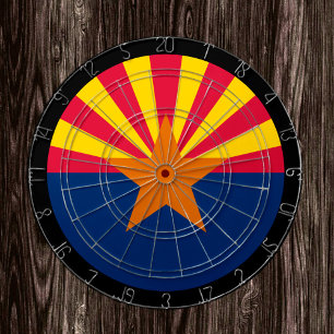 Arizona Flag Dartboard & Arizona/USA-spelraad Dartbord