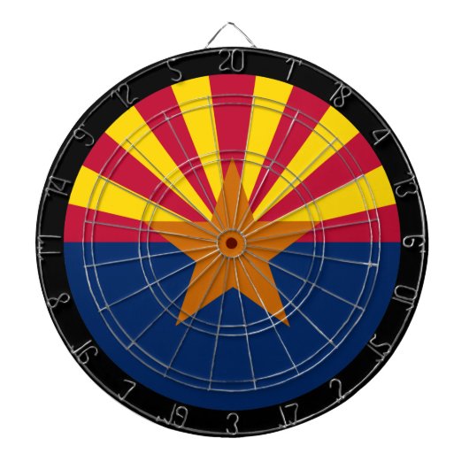 Arizona Flag Dartboard & Arizona/USA-spelraad Dartbord (Voorkant)