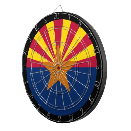 Arizona Flag Dartboard & Arizona/USA-spelraad Dartbord (Voorkant Rechts)