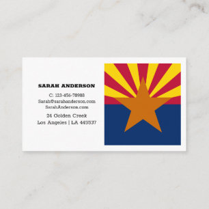Arizona Flag Elegant Visitekaartjes / Verenigde St