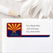 Arizona Flag Etiket Aangepast retouradres (Insitu)