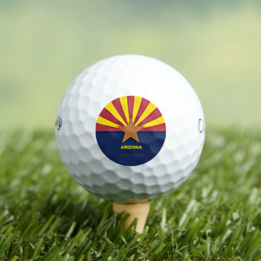 Arizona Flag, geëtiketteerd Golfballen (Insitu Shirt)