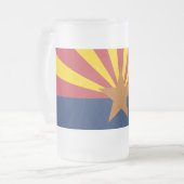 Arizona Flag Glass Beer Mok (Voorkant links)