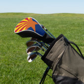 Arizona Flag Golf Head Hoesje Golfheadcover (Insitu)