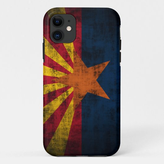 Arizona Flag Grunge iPhone 5 Barely Daar Hoesje (Achterkant)