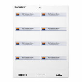 Arizona Flag Header Verzendlabel (Full Sheet)