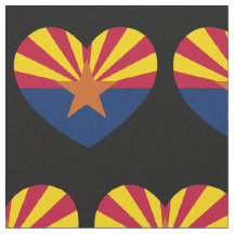 Arizona Flag Heart Patriotic State Banner