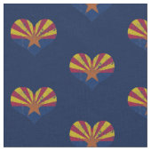Arizona Flag Hearts Stof (Close Up)