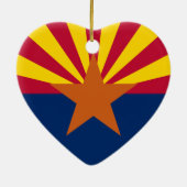 Arizona Flag Keramisch Ornament (Achterkant)