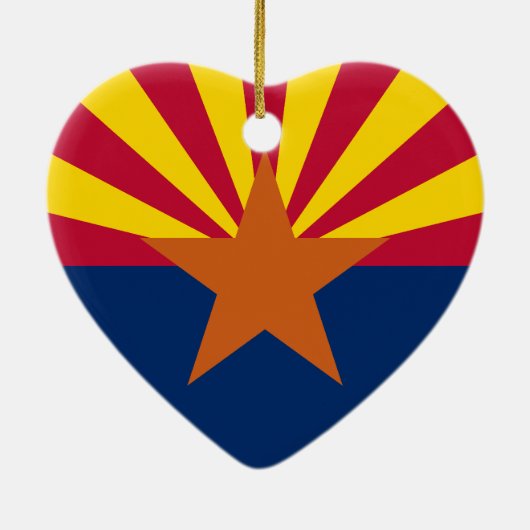 Arizona Flag Keramisch Ornament (Achterkant)