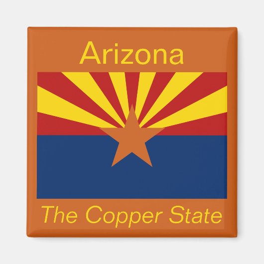 Arizona Flag Magnet (Voorkant)