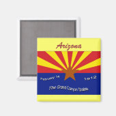 Arizona Flag Magnet (Voorkant / Achterkant)