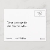 Arizona Flag Map Briefkaart (Achterkant)