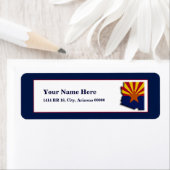 Arizona Flag Map Design Return Label (Insitu)