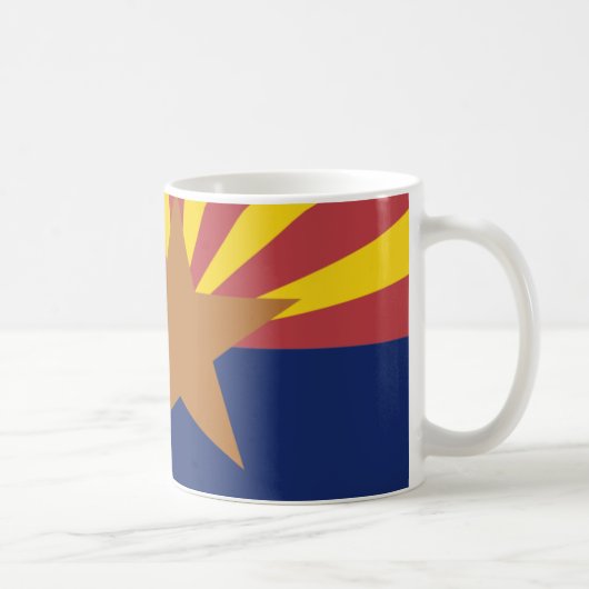 Arizona Flag Map Koffiemok (Rechts)