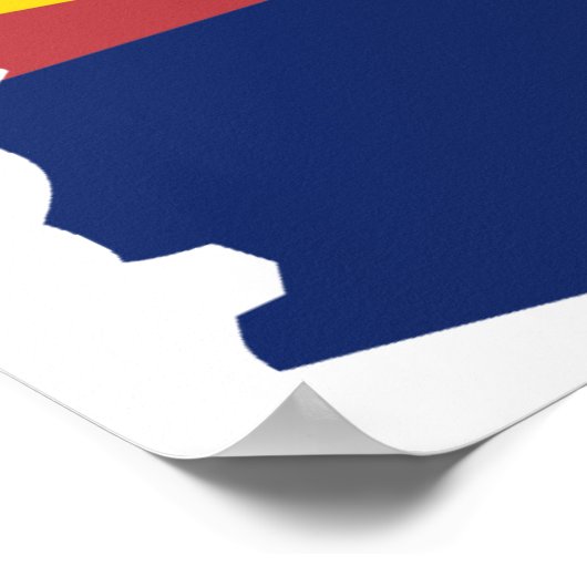 Arizona Flag Map Poster (Hoek)