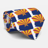 Arizona Flag Map Stropdas (Opgerold)